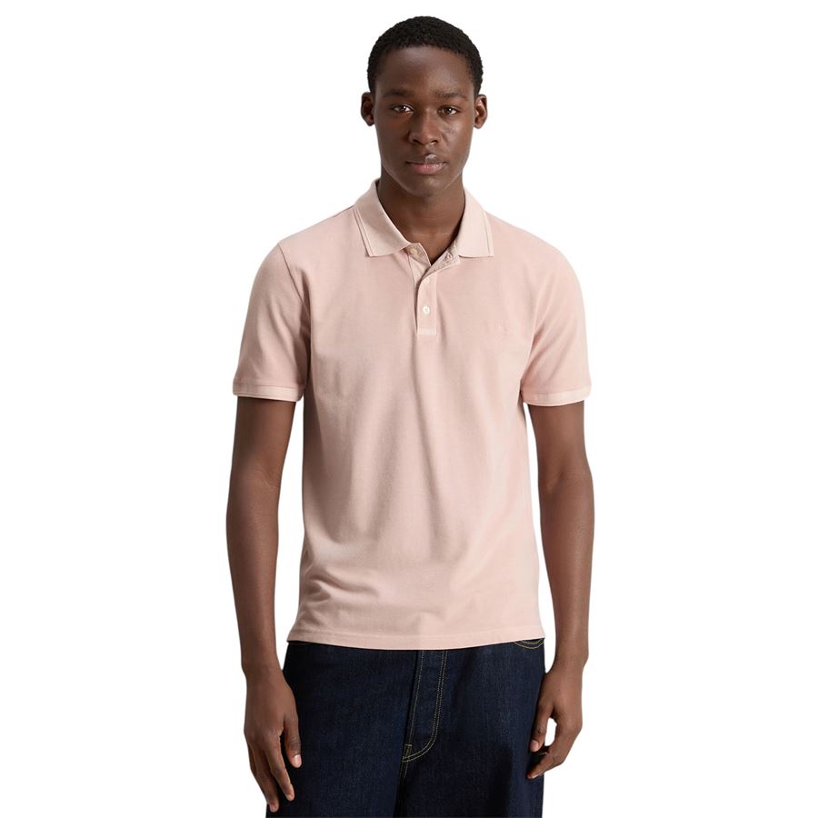 Polo Mackinack tinta in capo in piqué di cotone elasticizzato da uomo Woolrich | CFWOPO00654409